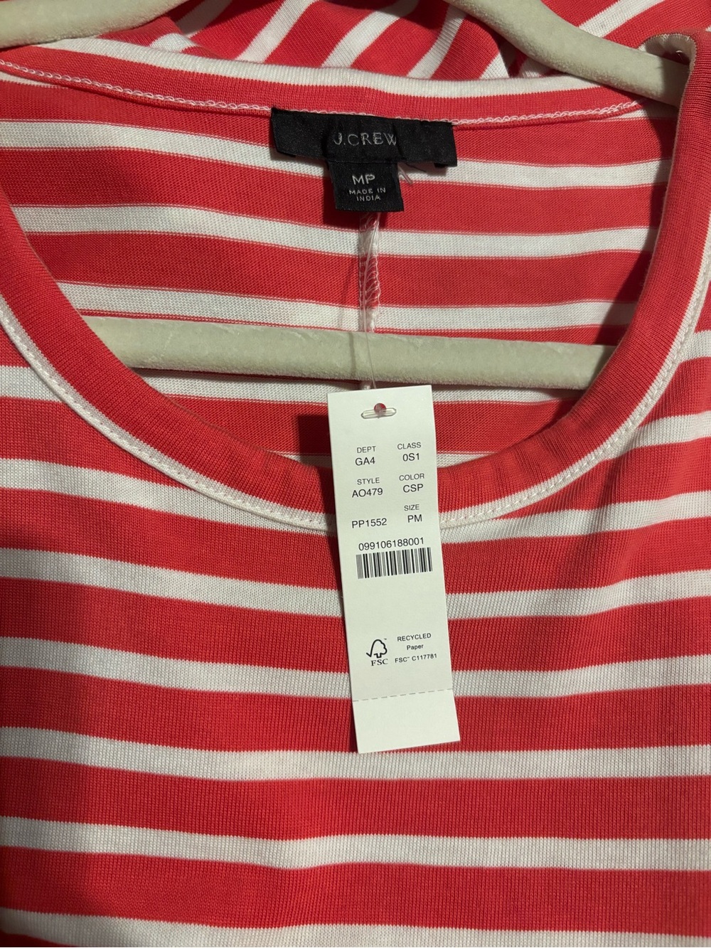 BNWT J. Crew Petite High-Low Maxi Dress in Stripe - Picture 3 of 3